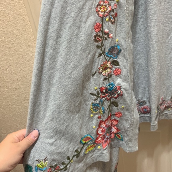 Johnny Was JW Los Angeles Joy Love Light hooded high low cardigan size 1X - Picture 9 of 10